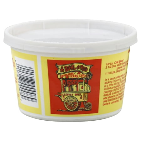 A Bowl of Red Original Texas Style Chili Mix, 8 oz, (Pack of 12)