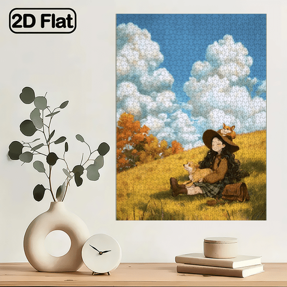 A Box of (1000pcs) Adult Puzzles, Character Landscape Theme, High Difficulty, Suitable for Adults, Family Entertainment.29.4*19.6 in