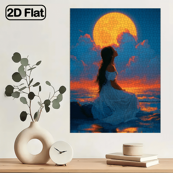 A Box of (1000pcs) Adult Puzzles, Character Landscape Theme, High Difficulty, Suitable for Adults, Family Entertainment, Home Decoration.29.4*19.6 in