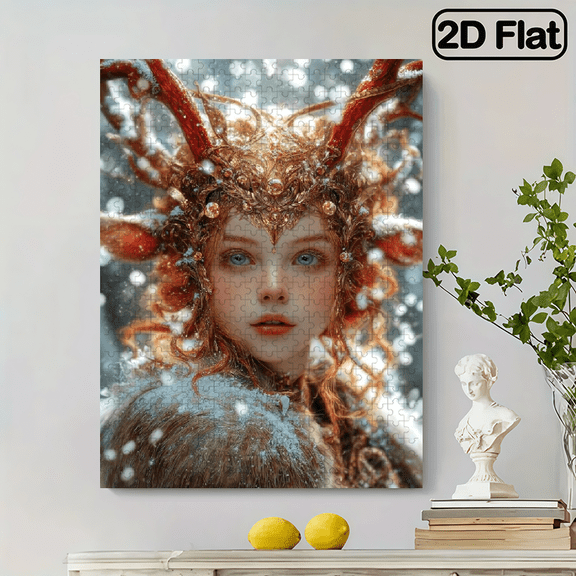 A Box of (500pcs) Adult Mini Puzzles, Anime Character Landscape Theme, High Difficulty, Suitable for Adults. 20.4x15in