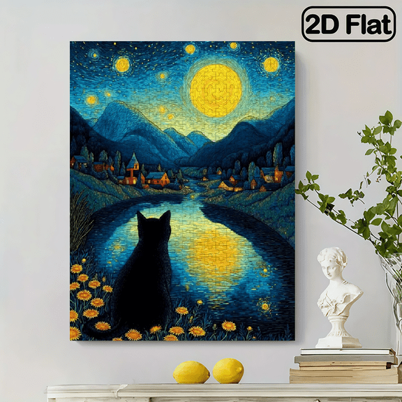 A Box of (500pcs) Adult Mini Puzzles, Anime Character Landscape Theme, High Difficulty, Suitable for Adults, Family Entertainment. 20.4x14.9 in