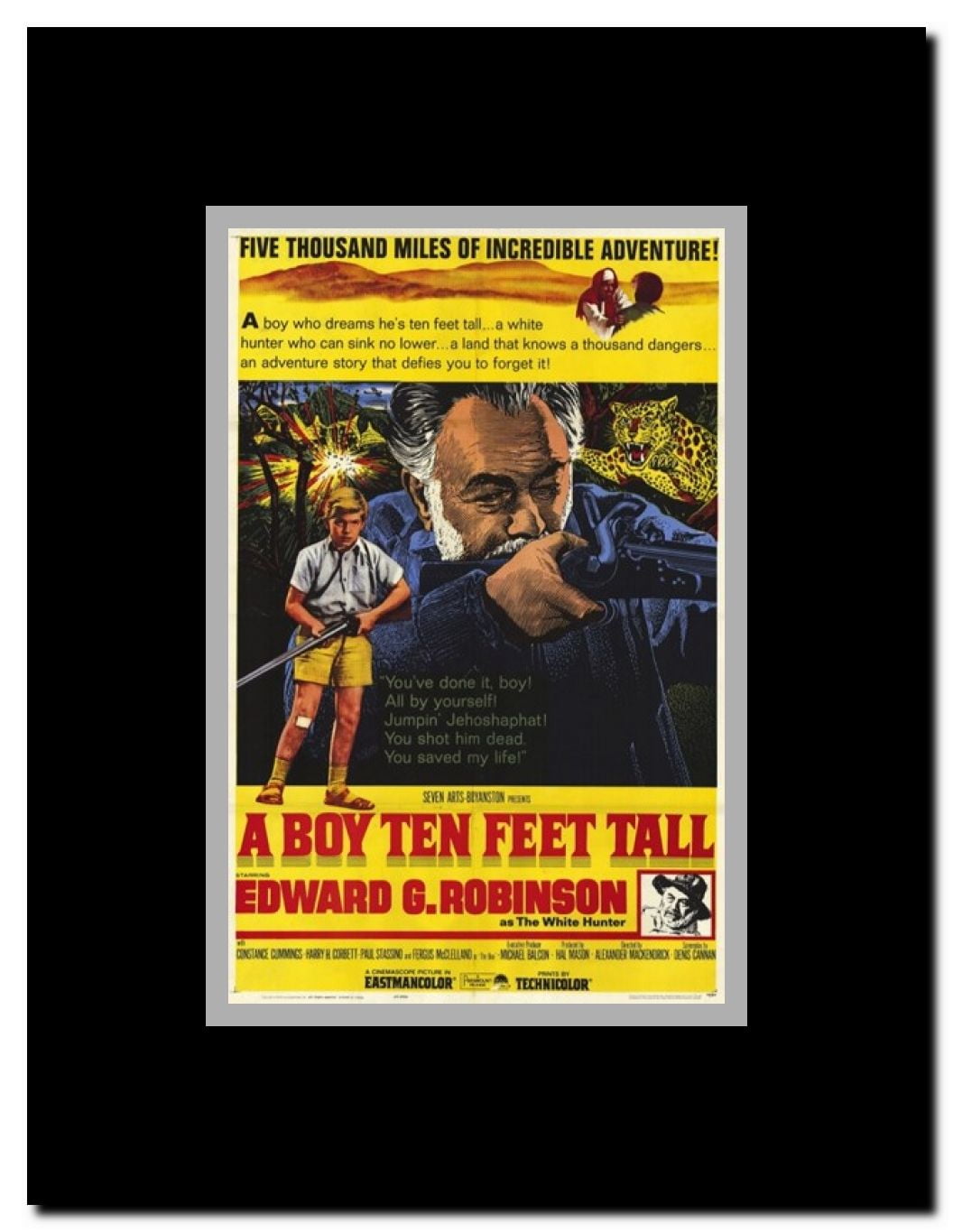 A Boy Ten Feet Tall Framed Movie Poster (11 x 17)