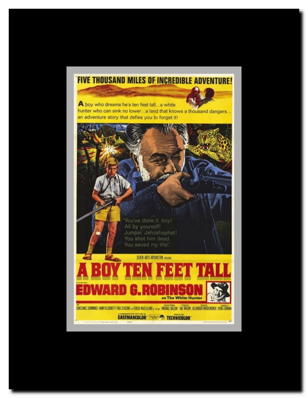 A Boy Ten Feet Tall Framed Movie Poster
