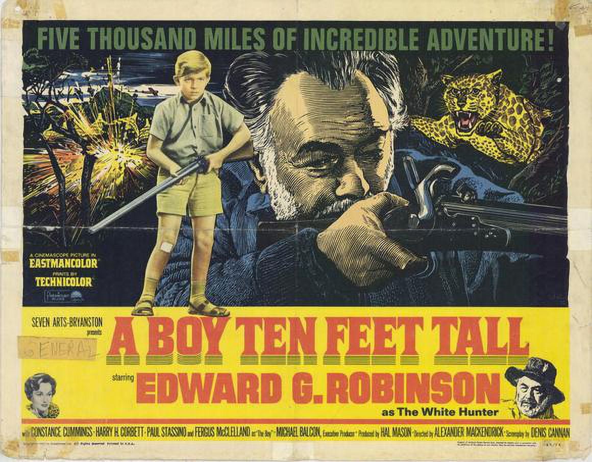 A Boy Ten Feet Tall movie POSTER (Half Sheet Style A) (22" x 28