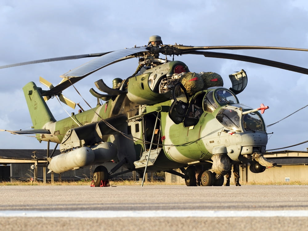A Brazilian Air Force AH-2 Sabre helicopter Canvas Art - Daniele FaccioliStocktrek Images (17 x 13)