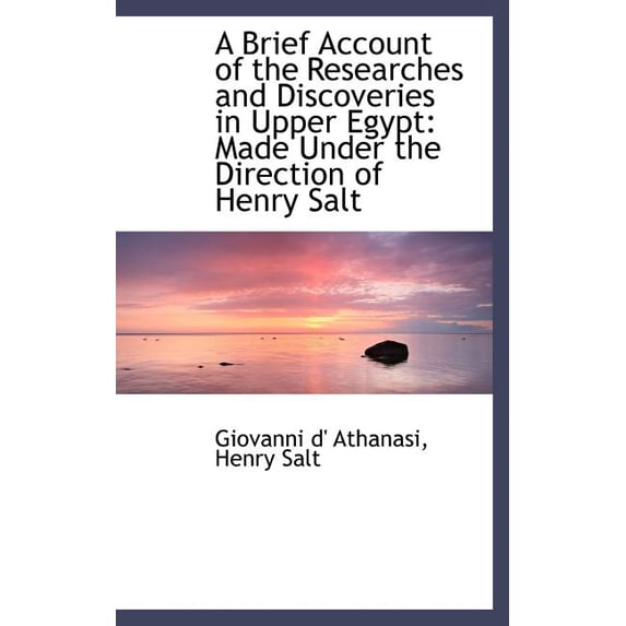 A Brief Account of the Researches and Discoveries in Upper Egypt : Made Under the Direction of Henry (Hardcover)