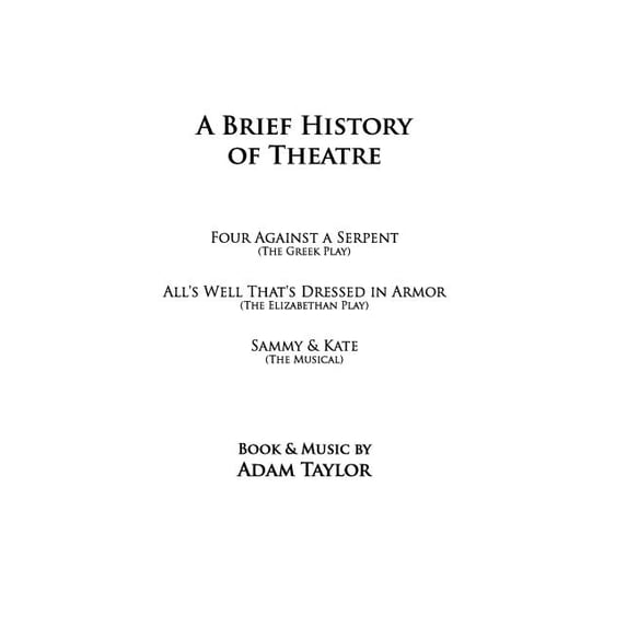A Brief History of Theatre