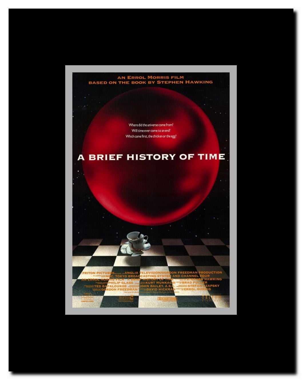 A Brief History of Time Framed Movie Poster