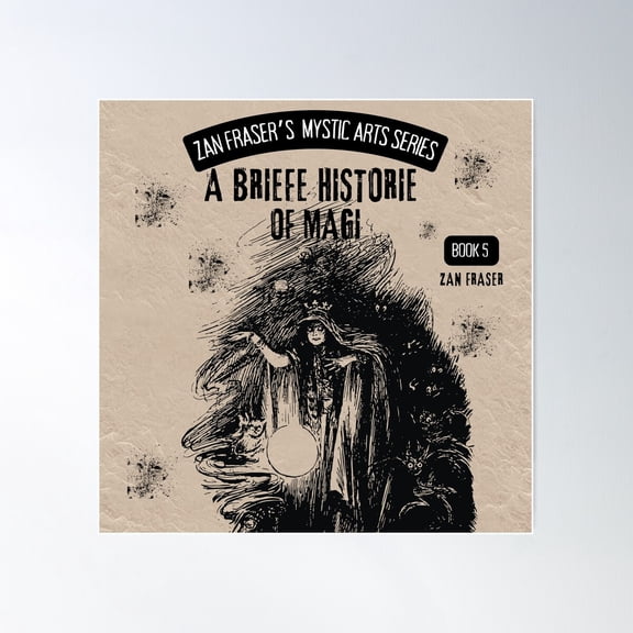 A Briefe Historie Of Magi Book Cover Art Poster Wall Art, Modern Wall Decor For Living Room Bedroom, 24x36 UNFRAMED