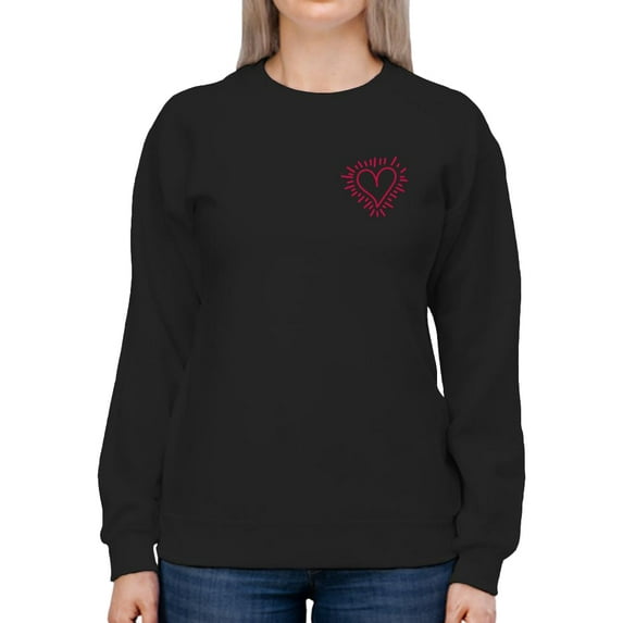 A Bright Heart Sweatshirt Women -Smartprints Designs, Female Large