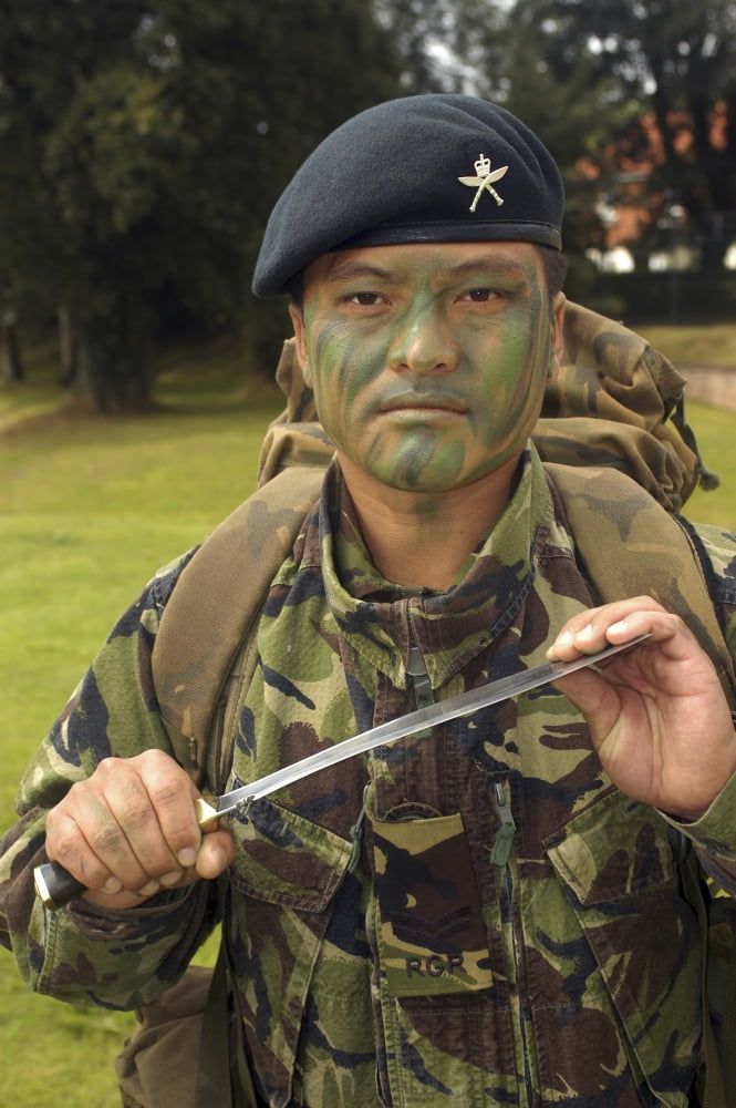 A British Army Gurkha Canvas Art - Andrew ChittockStocktrek Images (23 x 34)