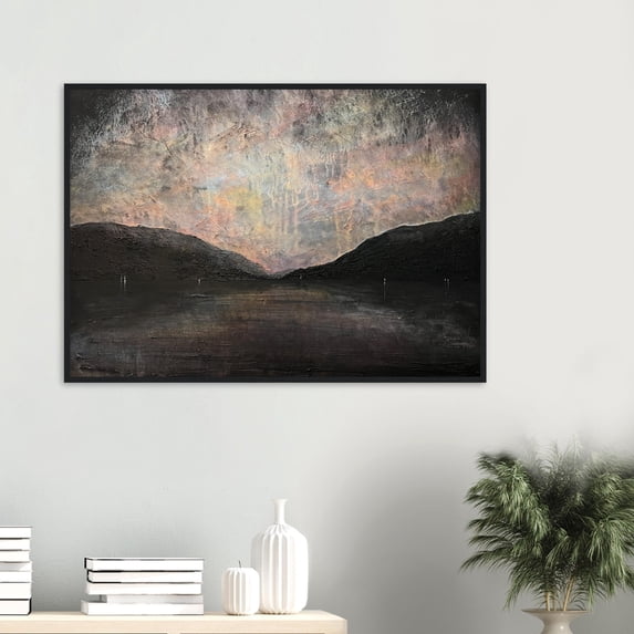 A Brooding Loch Lomond | Signed Fine Art Prints By Scottish Artist Hunter | Unframed or Varied Frames Available