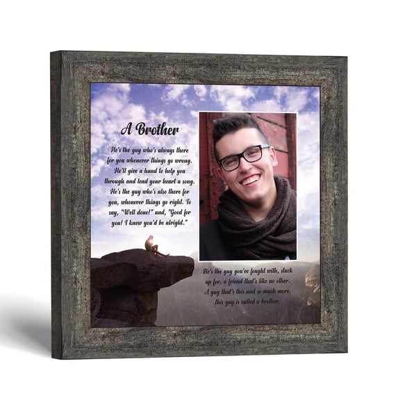 Brother Picture Frame, Sentimental Photo Keepsake Gift