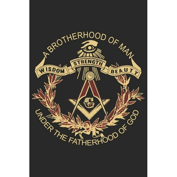 A Brotherhood of man wisdom strength beauty under the fatherhood of god : Paperback Book With Prompts About What I Love About Dad/ Father's Day/ Birthday Gifts From Son/Daughter (Paperback)