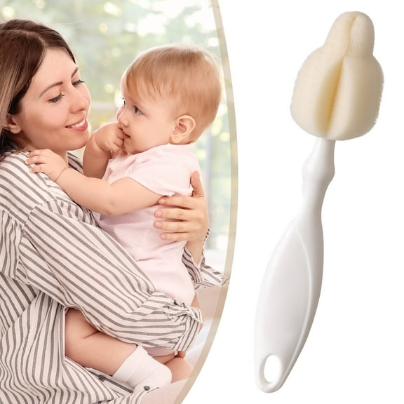 A Brush Clearance! Bottle Brush the Nipple Brush Cleaning Brush To Replace the Head Sponge Bottle Brush for Washing Cleaning Brush