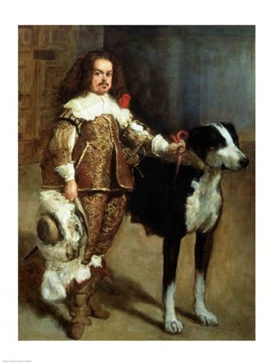 A Buffoon Canvas Art - Diego Velazquez (18 x 24)