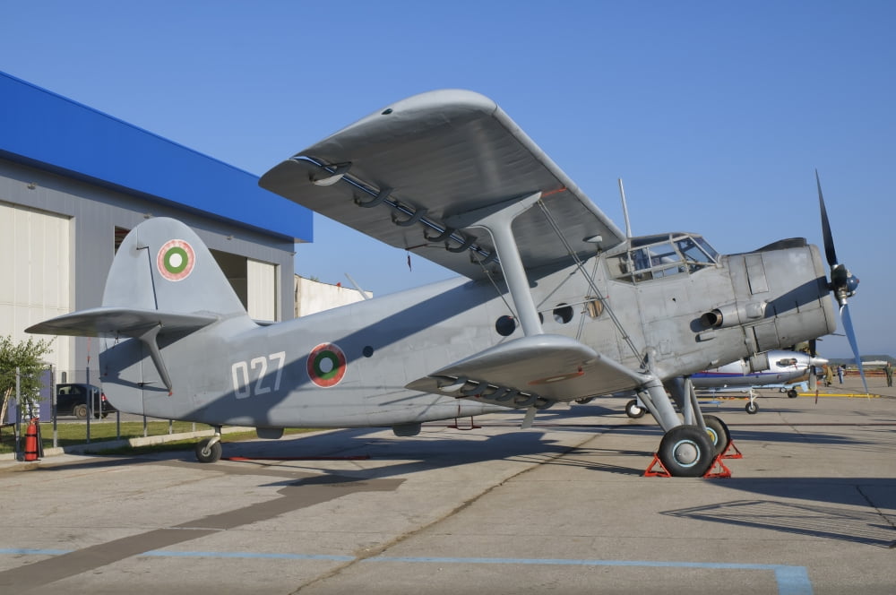 A Bulgarian Air Force An-2 biplane Canvas Art - Giovanni CollaStocktrek Images (17 x 12)