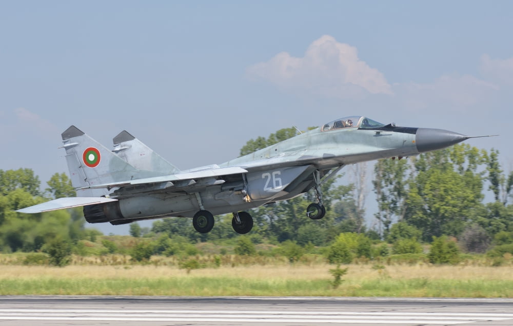A Bulgarian Air Force MiG-29 during Exercise Thracian Star Canvas Art - Giovanni CollaStocktrek Images (18 x 12)