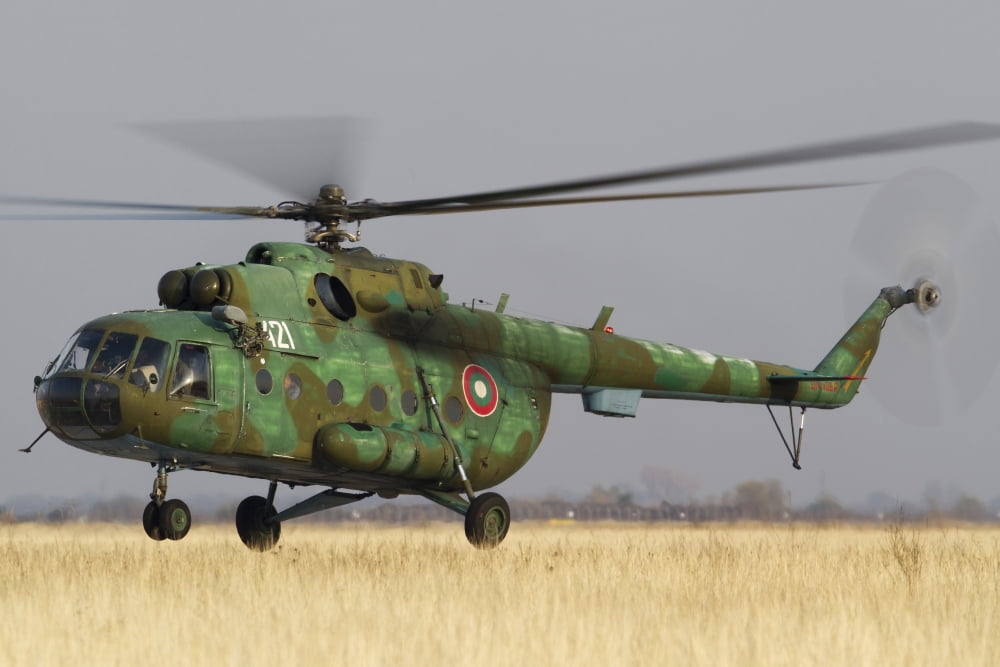A Bulgarian Air Force Mil Mi-17 Canvas Art - Anton BalakchievStocktrek Images (35 x 23)