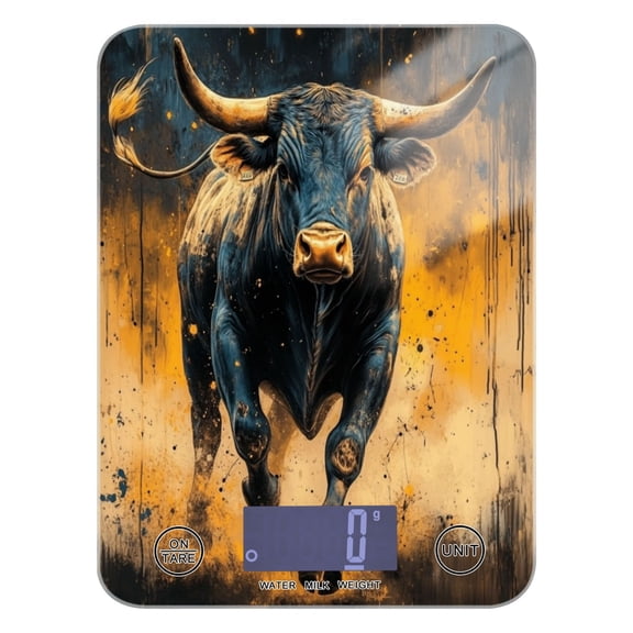 A Bull Charging Food Scale Digital Kitchen Scale Waterproof Grams Ounces lbs for For Baking and Cooking