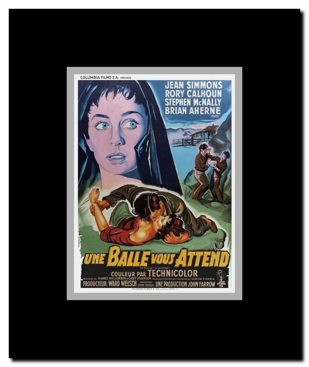 A Bullet Is Waiting Framed Movie Poster