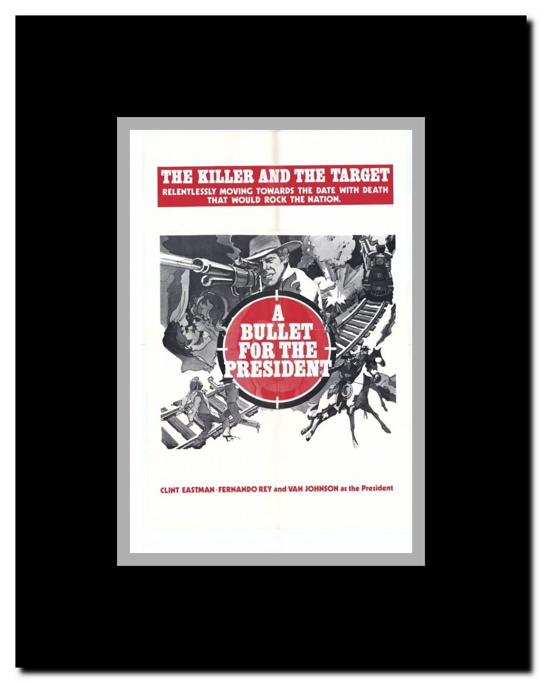 A Bullet for The President Framed Movie Poster