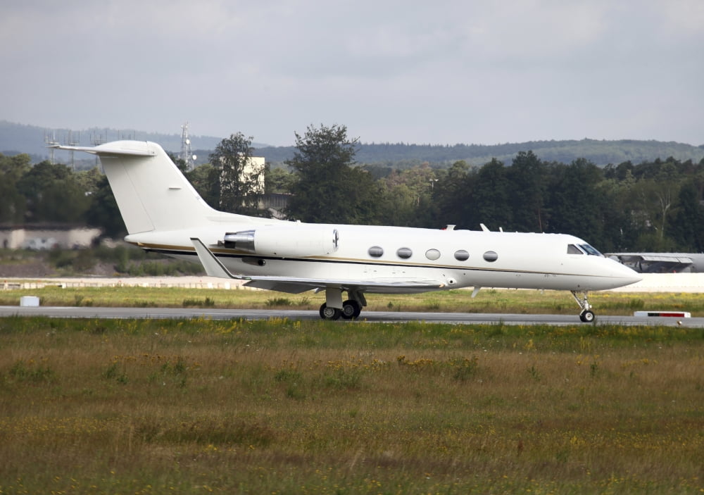 A C-20 Gulfstream of the US Army Canvas Art - Timm ZiegenthalerStocktrek Images (17 x 12)