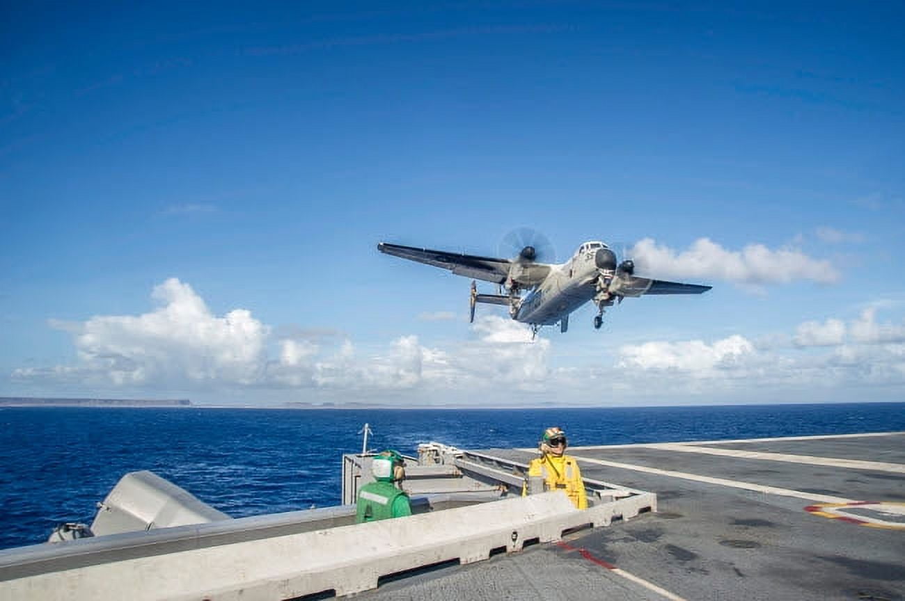 A C2A Greyhound carrying relief supplies Poster Print by Stocktrek