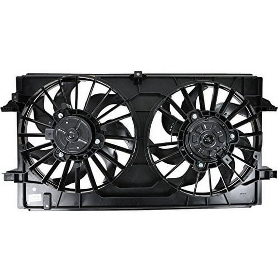 TRQ Radiator Dual Cooling Fan Assembly Fits Select Check VIN 2006-2012 Chevrolet Malibu 2006-2010 Pontiac G6 2007-2009 Saturn Aura RFA83510