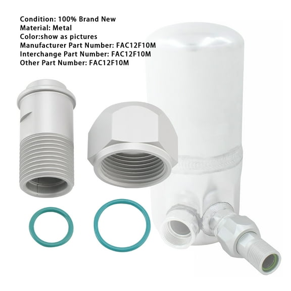 A/C Adapter Fitting #12 (3/4) Female to #10 (5/8) Male Drier Accumulator Hose