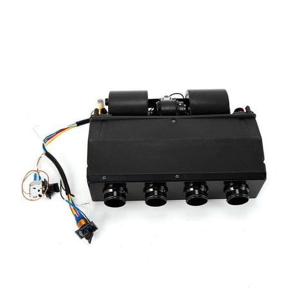 A/C Air Conditioning Evaporator Assembly Unit & Heater Kit, Underdash Heat Cooler Assembly Unit, 3 Speed 12V Electrical Thermostat 4Max Air Volume 600