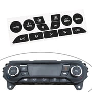 A/C Button Repair Stickers Black Overlay Firm Fitment For Ford Focus 99-05