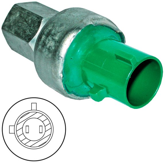 A/C COMPRESSOR HIGH PRESSURE CUTOFF SWITCH; M10-1.25 FEMALE O-RING