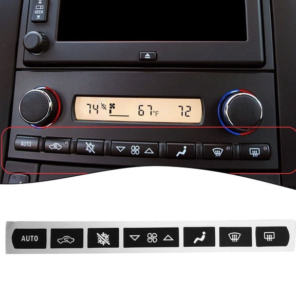 A/C Climate Control Button Repair Decal Sticker For Corvette C6 2005-2013