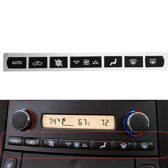 A/C Climate Control Buttons Repair Decals Stickers Set For 2005-2013 Corvette C6