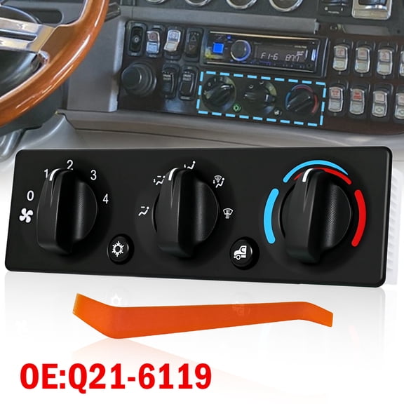 A/C Climate Control Module Panel Q21-6119 fit for Peterbilt Truck