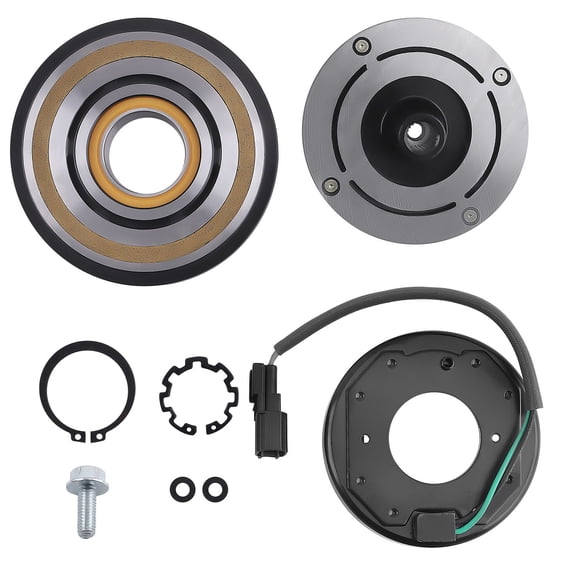 A/C Clutch Assembly for Ford Explorer/Police Interceptor 3.5L 2011-2015, OEM 7SBH17C, YCC358, 19703, Front Replacement Compressor Clutch
