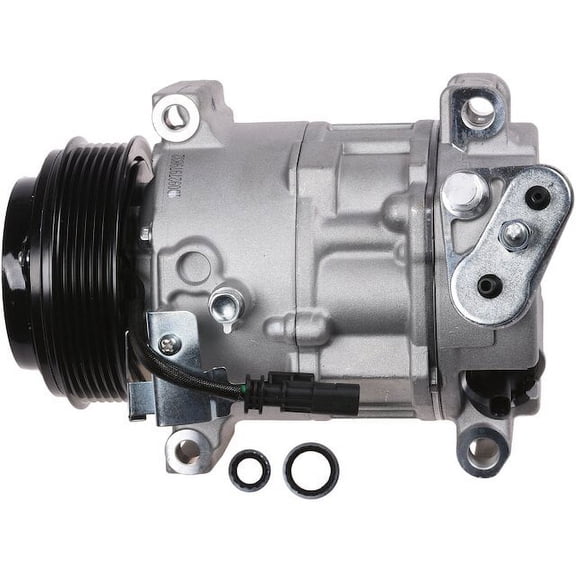 A/C Compressor - Compatible with 2015 - 2020 Chevy Silverado 3500 HD 6.6L V8 2016 2017 2018 2019