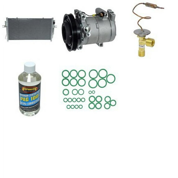 A/C Compressor and Component Kit -- Compressor-Condenser Replacement Kit Fits select: 2004 NISSAN FRONTIER CREW CAB XE V6, 2003 NISSAN FRONTIER KING CAB XE