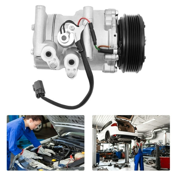 A/C Compressor Fits 2002-2005 Honda Civic 1.7L L4 AC Air Conditioning Compressor
