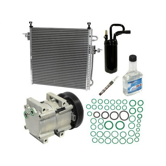A/C Compressor Kit - Compatible with 1998 - 2001 Ford Ranger 2.5L 4-Cylinder VIN C FI MFI Electronic Naturally Aspirated SOHC GAS 1999 2000