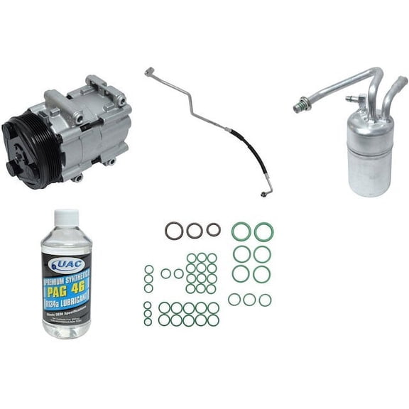 A/C Compressor Kit - Compatible with 1999 - 2001 Ford Mustang Base 3.8L V6 VIN 4 OHV 2000