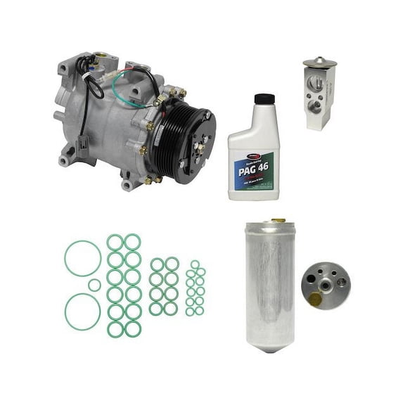 A/C Compressor Kit - Compatible with 2002 - 2005 Honda Civic Si 2-Door 2.0L 4-Cylinder K20A3 DOHC GAS 2003 2004
