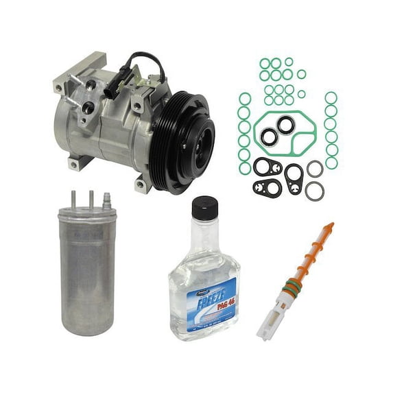 A/C Compressor Kit - Compatible with 2003 - 2006 Jeep Wrangler SE 2.4L 4-Cylinder VIN 1 DOHC 2004 2005
