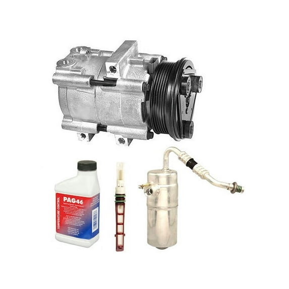 A/C Compressor Kit - Compatible with 2005 - 2006 Ford F-150 4.6L 5.4L V8 (with FS10 Compressor)