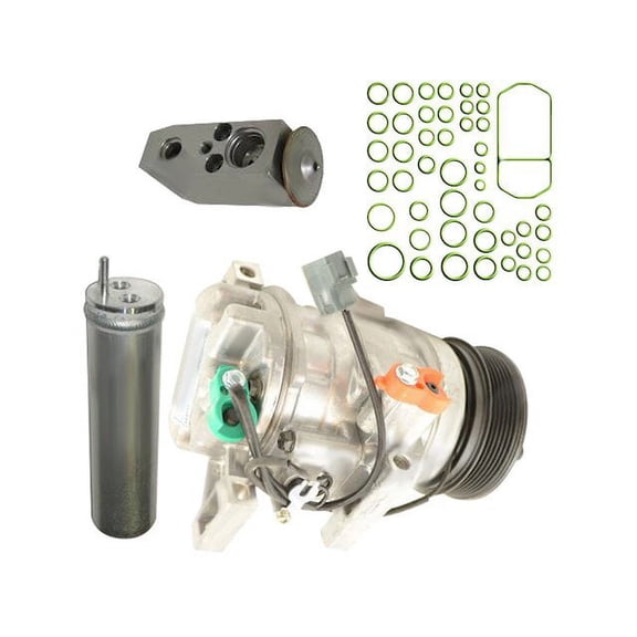 A/C Compressor Kit - Compatible with 2007 - 2009 Mazda 3 2.3L 4-Cylinder Turbocharged 2008