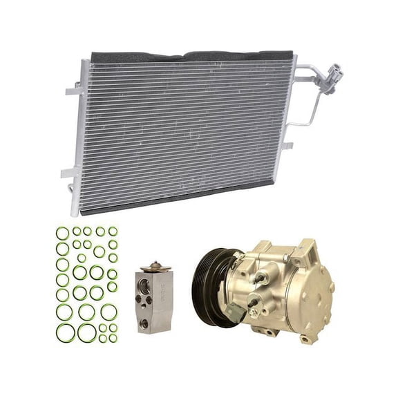 A/C Compressor Kit - Compatible with 2010, 2012 Mazda 3 Hatchback
