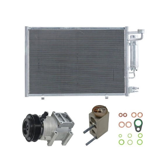 A/C Compressor Kit - Compatible with 2011 - 2013 Ford Fiesta 1.6L 4-Cylinder GAS 2012