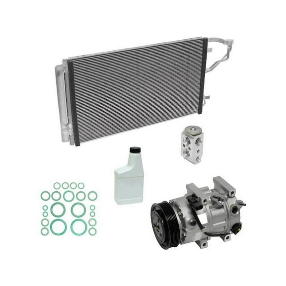 A/C Compressor Kit - Compatible with 2011 Hyundai Sonata VIN C DI Naturally Aspirated GAS 2.4L 4-Cylinder