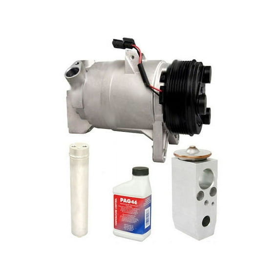 A/C Compressor Kit - with DKS17D Compressor, Filter Drier, Expansion Valve, , and O-Rings - Compatible with 2009 - 2011 Nissan Murano (Up To 02/2011) 2010